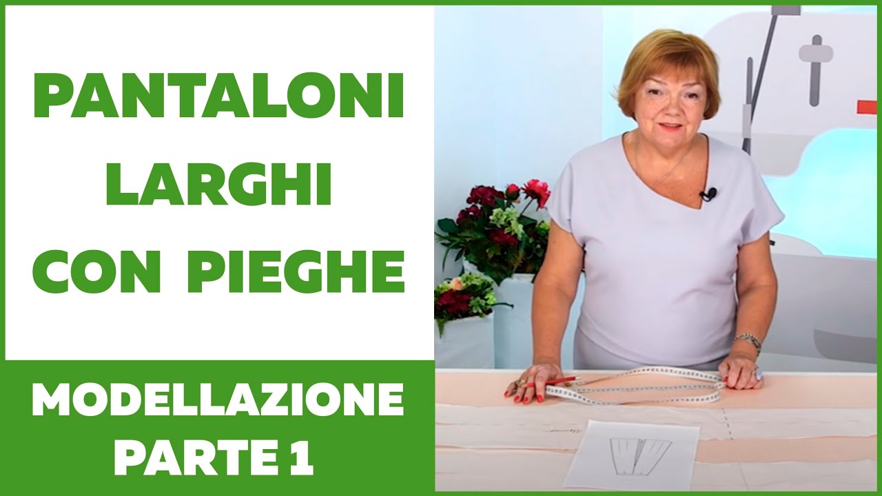 Pantaloni larghi con pieghe. Modellazione.  Parte 1