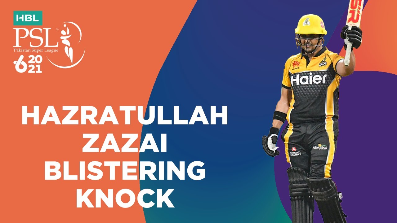 Hazratullah Zazai Blistering Knock | Karachi Kings vs Peshawar Zalmi | Match 32 | HBL PSL 6 | MG2T