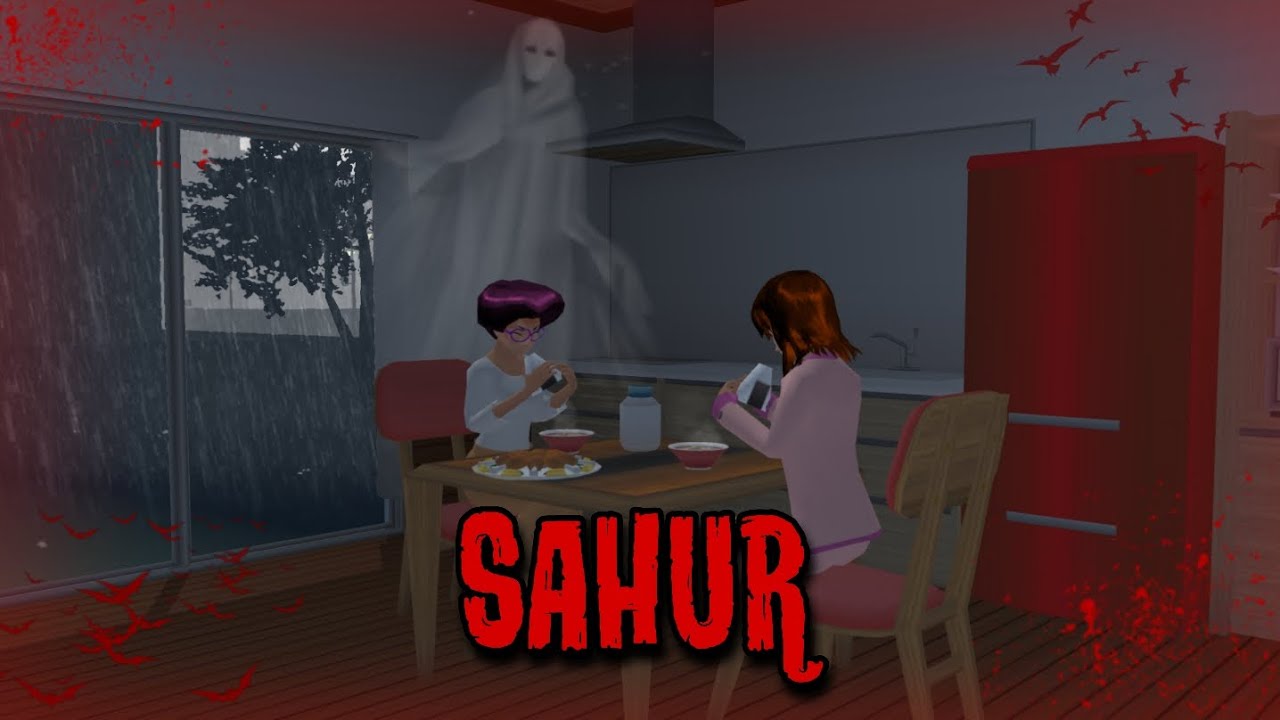 SAHUR || HORROR MOVIE SAKURA SCHOOL SIMULATOR