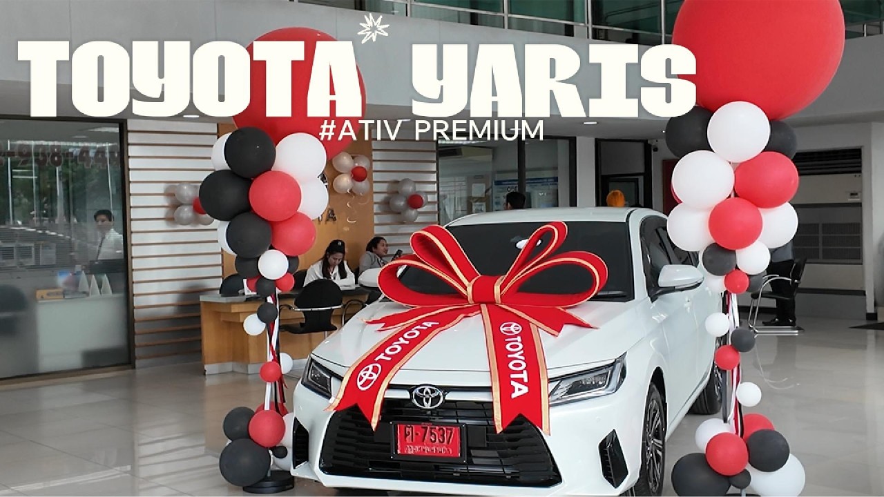 2026 Vlog แวะ ซื้อรถคันแรก Toyota Yaris ATIV Premium ขาวมุก | น้องนมสดพาพ่อแม่ไปเที่ยวกัน | Kbambams
