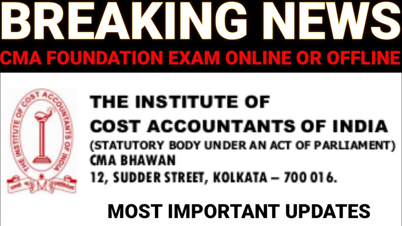 CMA Foundation Exam Online And Offline Big Question  All CMA Student