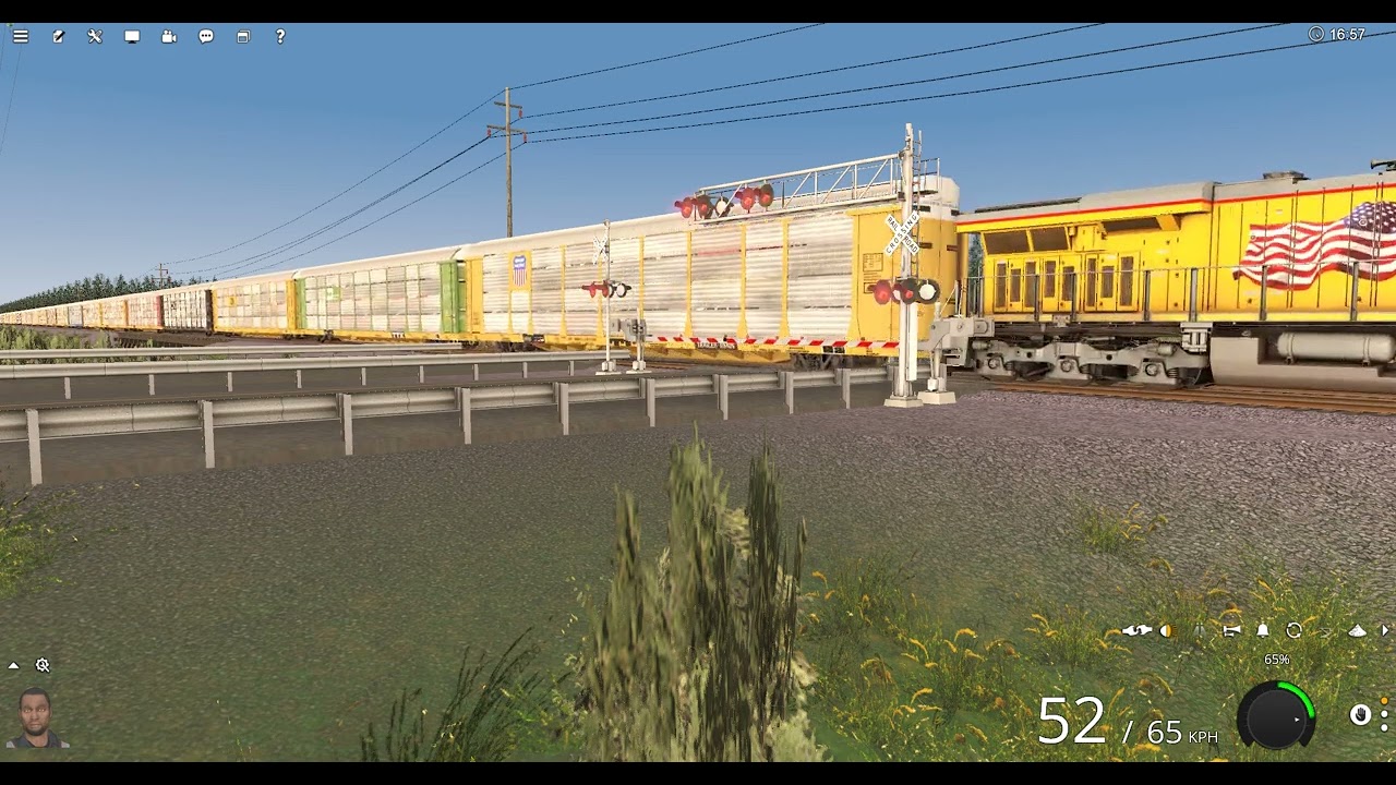 TRS22 union pacific monster train with DPU