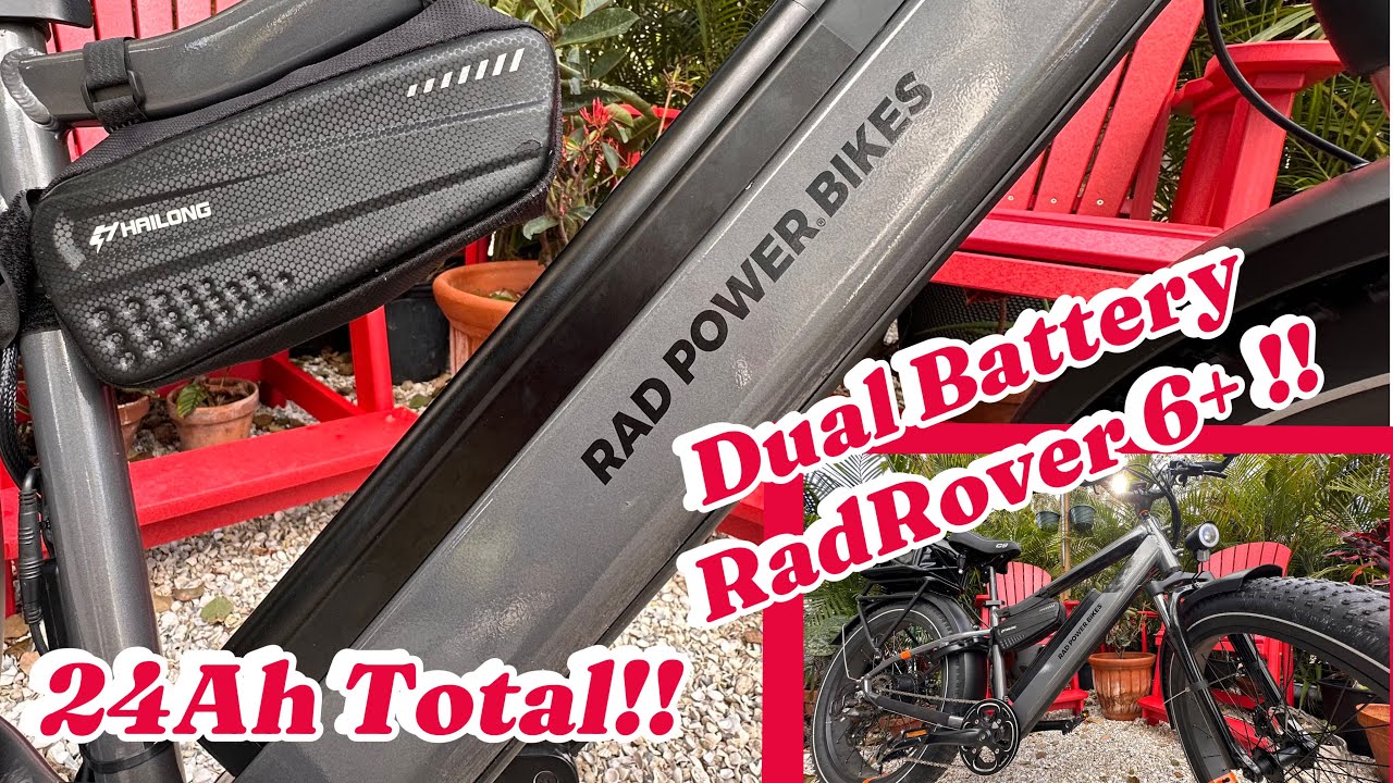 RadPowerBikes | RadRover 6 Plus | Plug & Play Dual Battery Kit Installation of Second e-Bike Battery