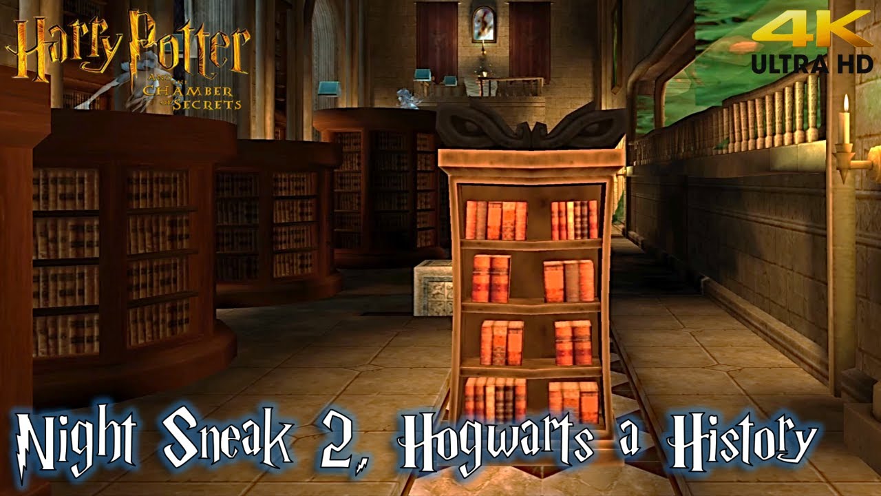 Harry Potter and the Chamber of Secrets PS2 'Night Sneak 2/Hogwarts A History' Walkthrough (4K)
