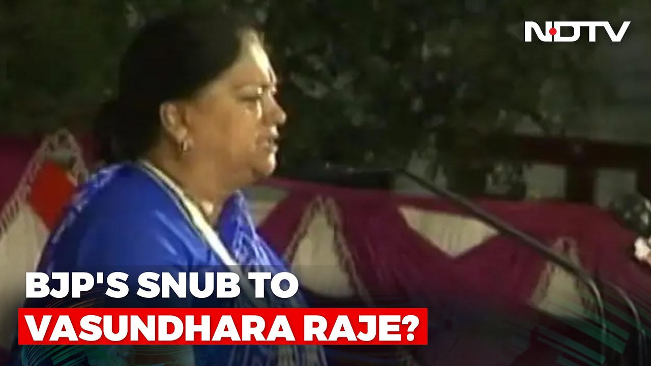 Vasundhara Raje Snubbed? BJP To Fight Rajasthan Polls In PM Modi's Name