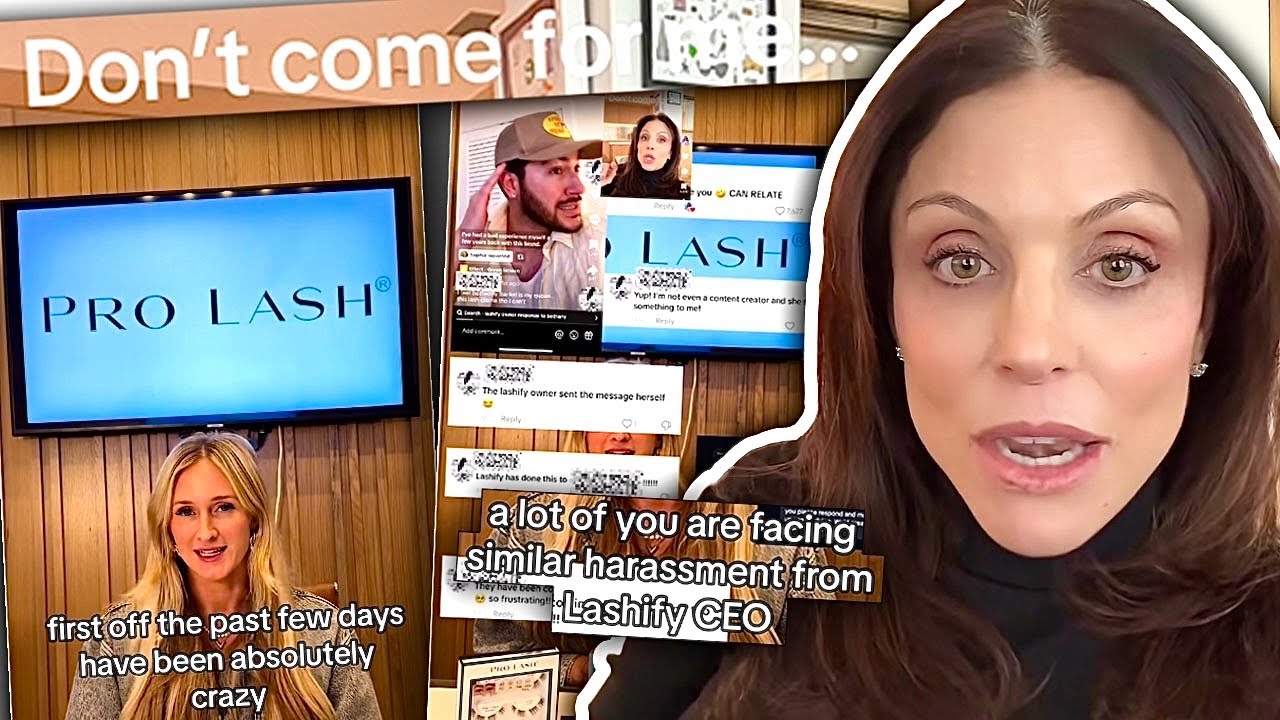 UNHINGED lash company THREATENS a Tik Tok influencer...