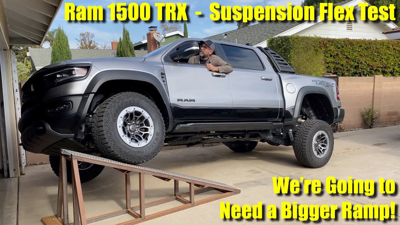 2021 Ram 1500 TRX Suspension Flex Test - Using My Frame-Twist Ramp To Measure Off-Road Articulation