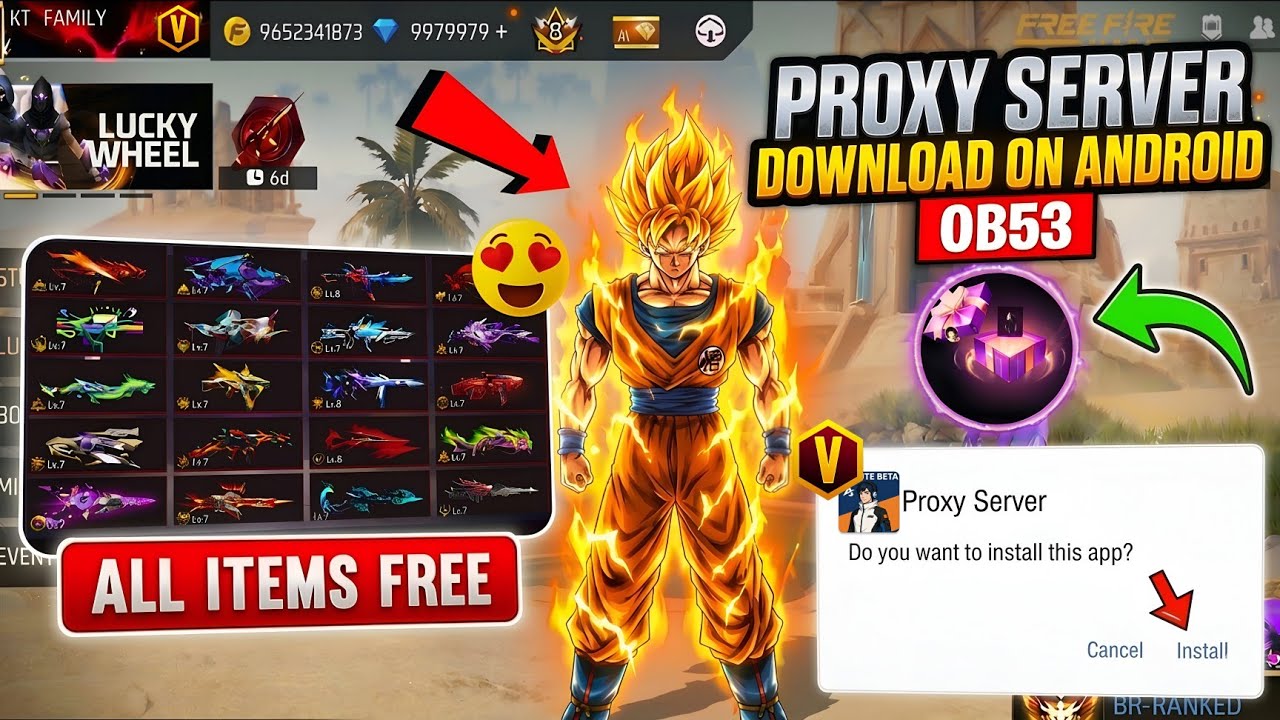 PROXY SERVER: Get All Items Free in OB53! 😱 