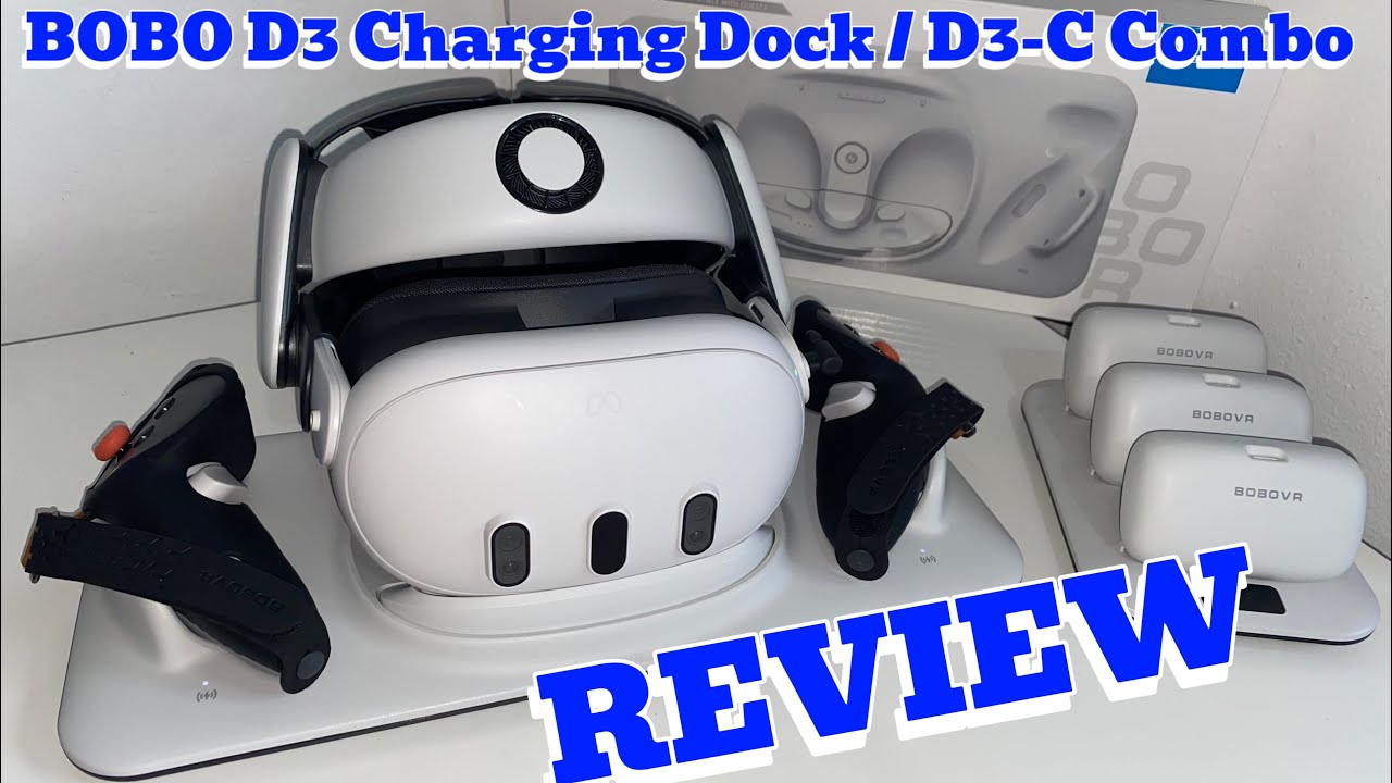 BOBO D3 Charging Dock - D3-C Combo | REVIEW | for Meta Quest 3