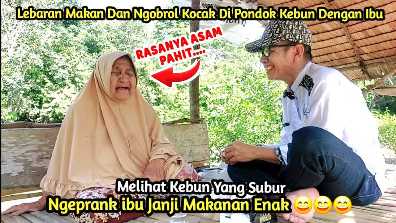Ngeprank Ibu Makan Di Pondok Kebun | Melihat Kebun Yang Subur