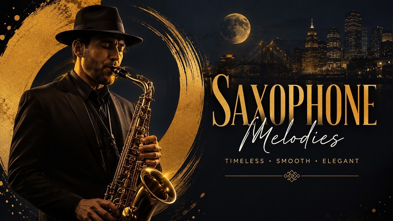 Smooth Saxophone Jazz 🎷 Relaxing Instrumental Music for Stress Relief, Work & Study