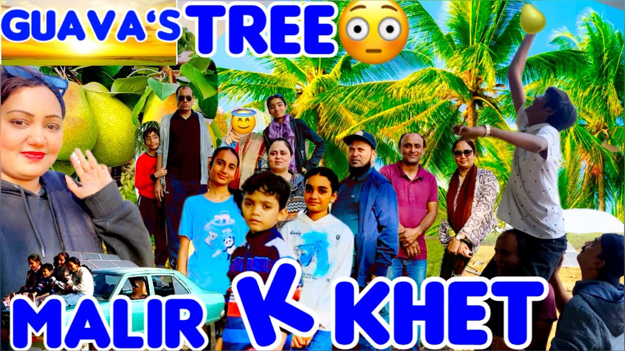 Malir k khet me tor kar khai amrood with family 🥰