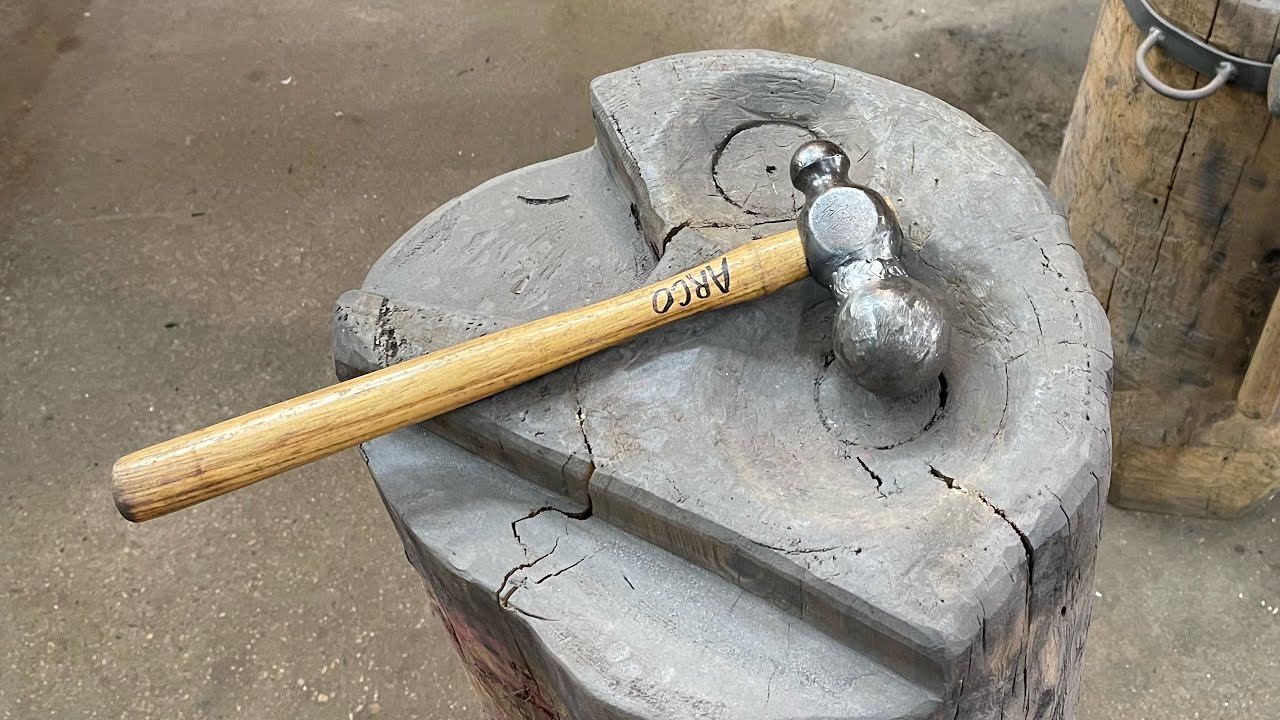 How to build a custom metal shaping hammer #metalshaping #customhammer #handmade