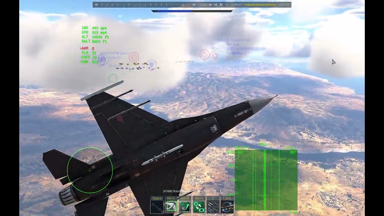 War Thunder | Flying the F-16ADF in ARB BR 13.3 match [REPLAY]