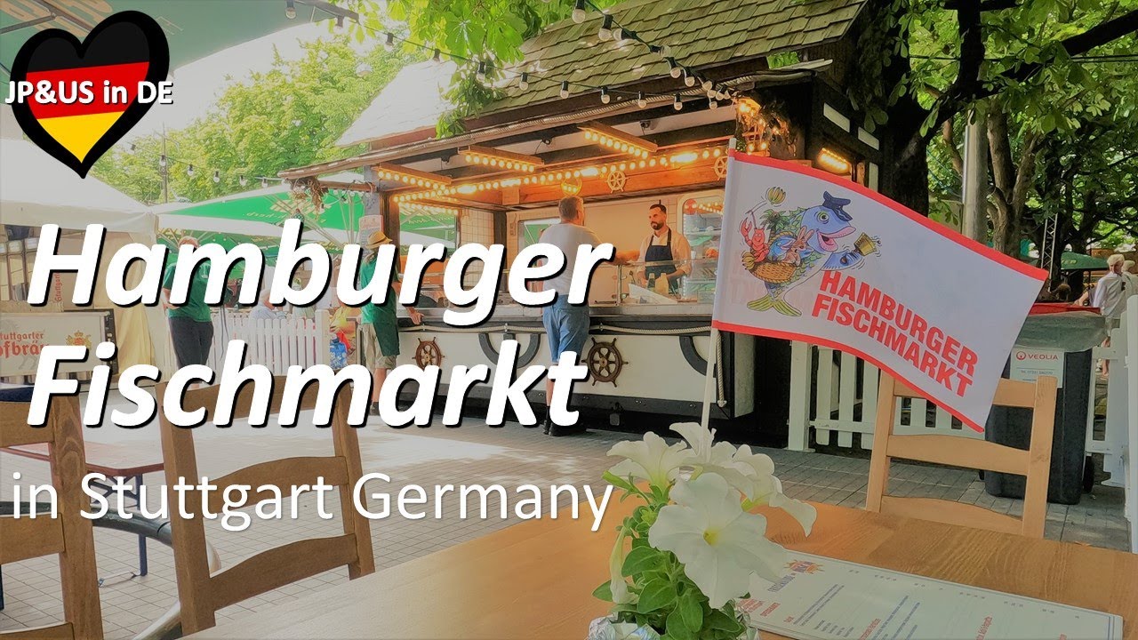 【Hamburger Fischmarkt in Stuttgart Germany 2023】🇩🇪Let's go to the Fish Market!