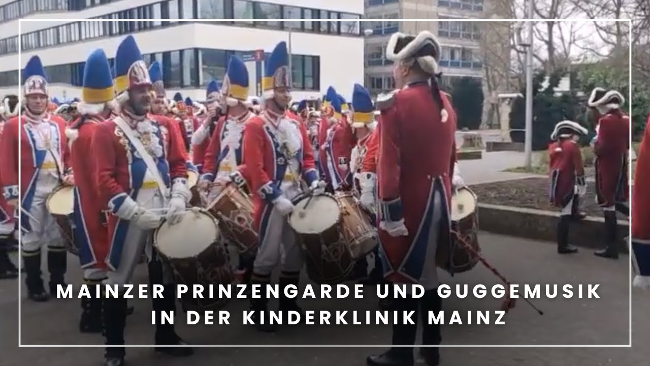 Mainzer Prinzengarde und Guggemusik in der Kinderklinik Mainz