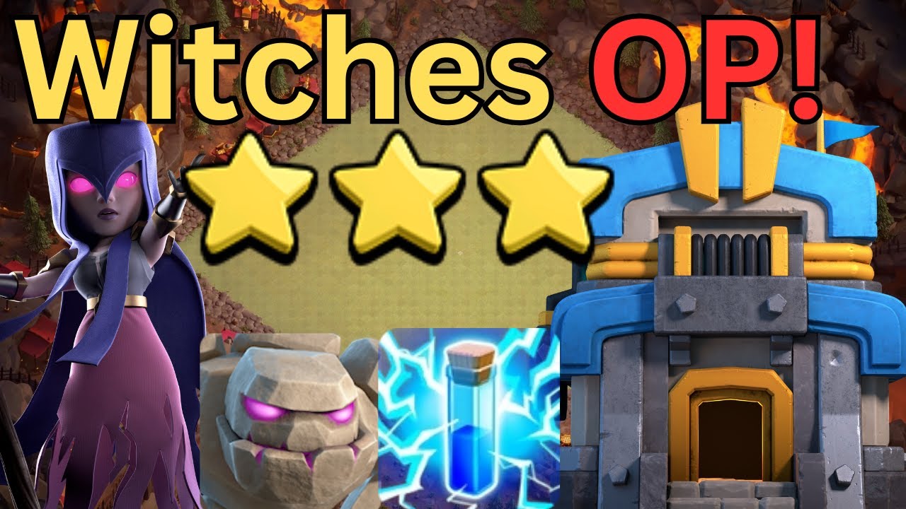 How To Attack With Zap Witches at Townhall 12!
