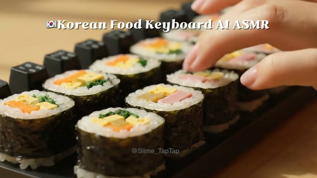 15분 동안 침샘 폭발… 한국 음식 키보드 ASMR｜AI Keyboard Sounds｜韓国グルメキーボードASMR