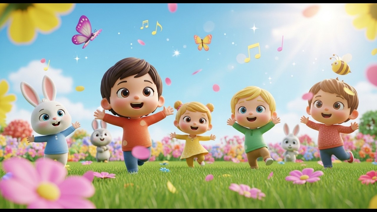 Spring Flower Song | Kids Nursery Rhymes | Fun & Educational Song for Toddlers & Preschool