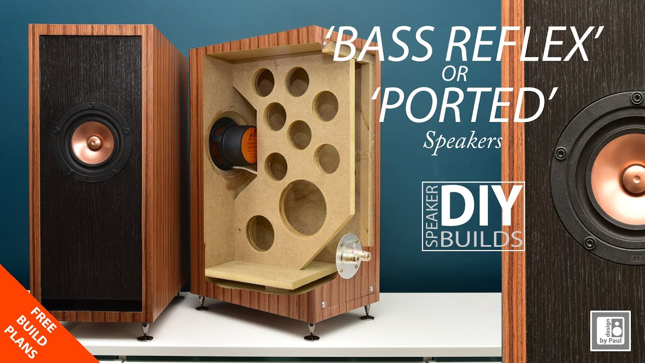 BASS REFLEX Speakers or PORTED Speakers – DIY Build with Full Range Drivers from Markaudio