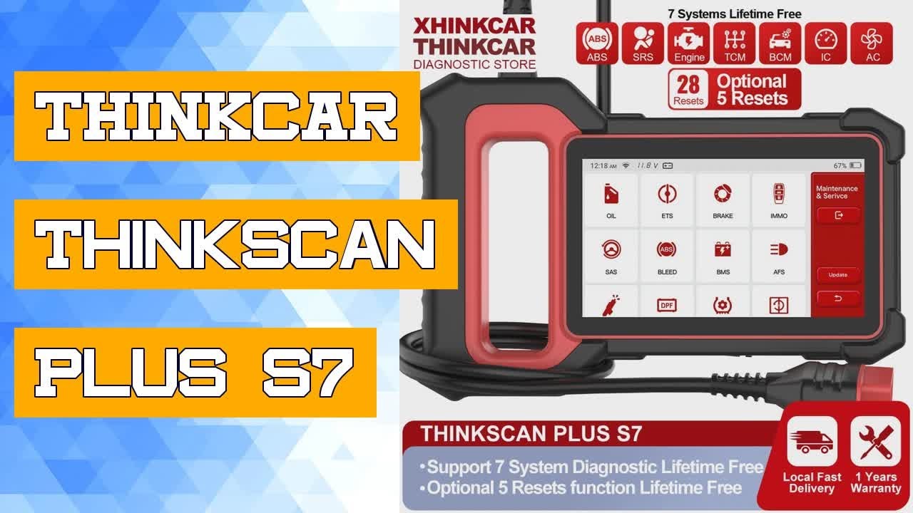 THINKCAR Thinkscan Plus S7 Professional Diagnostic Tool Diagnostic Auto Automotive Scan Tools Code R