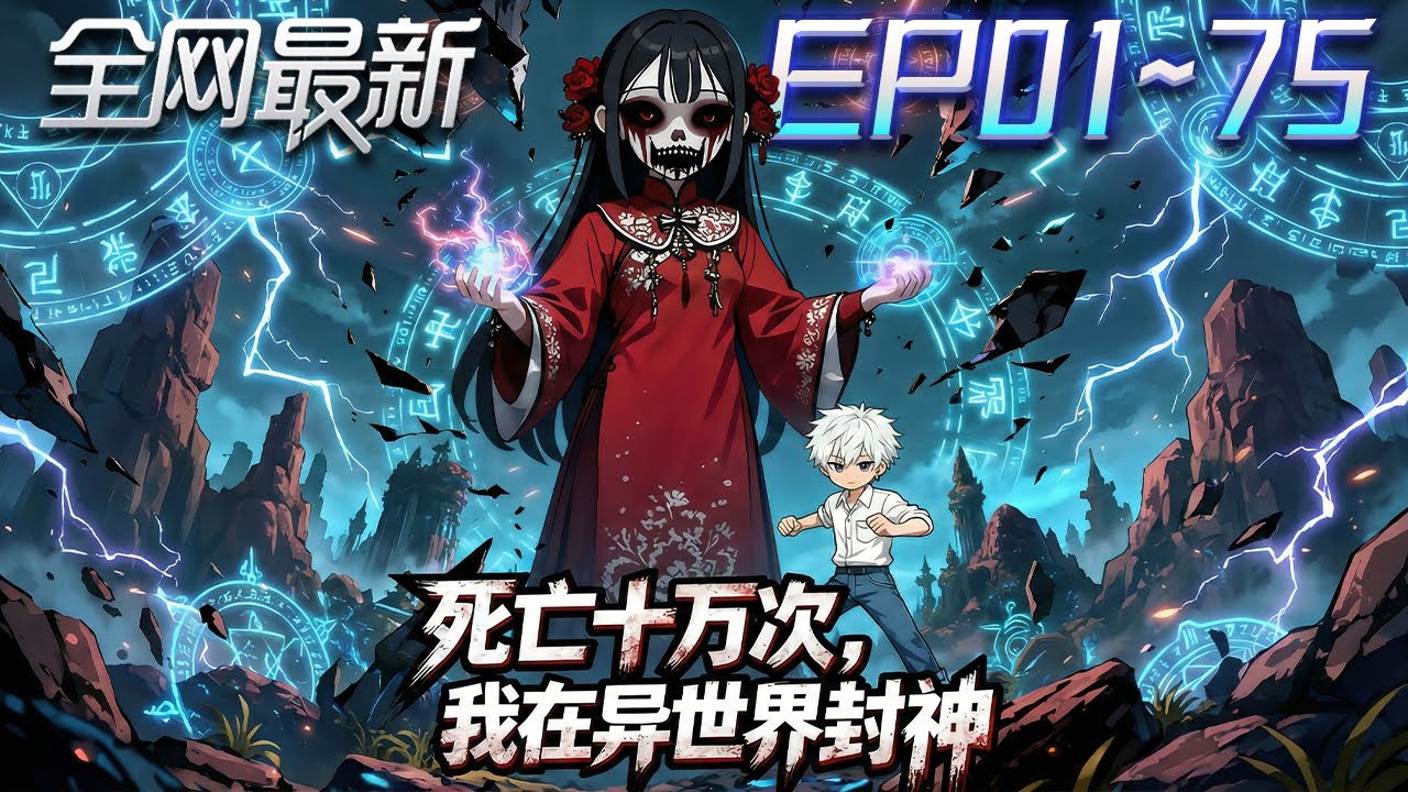 ⚡【首播漫剧】《死亡十万次我在异世界封神》💥第1~75集：社畜葉辰開局獲SSS天賦，死亡回檔、遊戲無限復活！鬼新娘破次元追殺，現實與遊戲雙線生死！