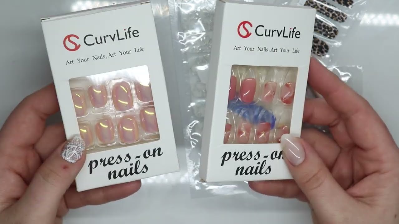 Наклейка для ногтей Curve Life и нажимная накладка