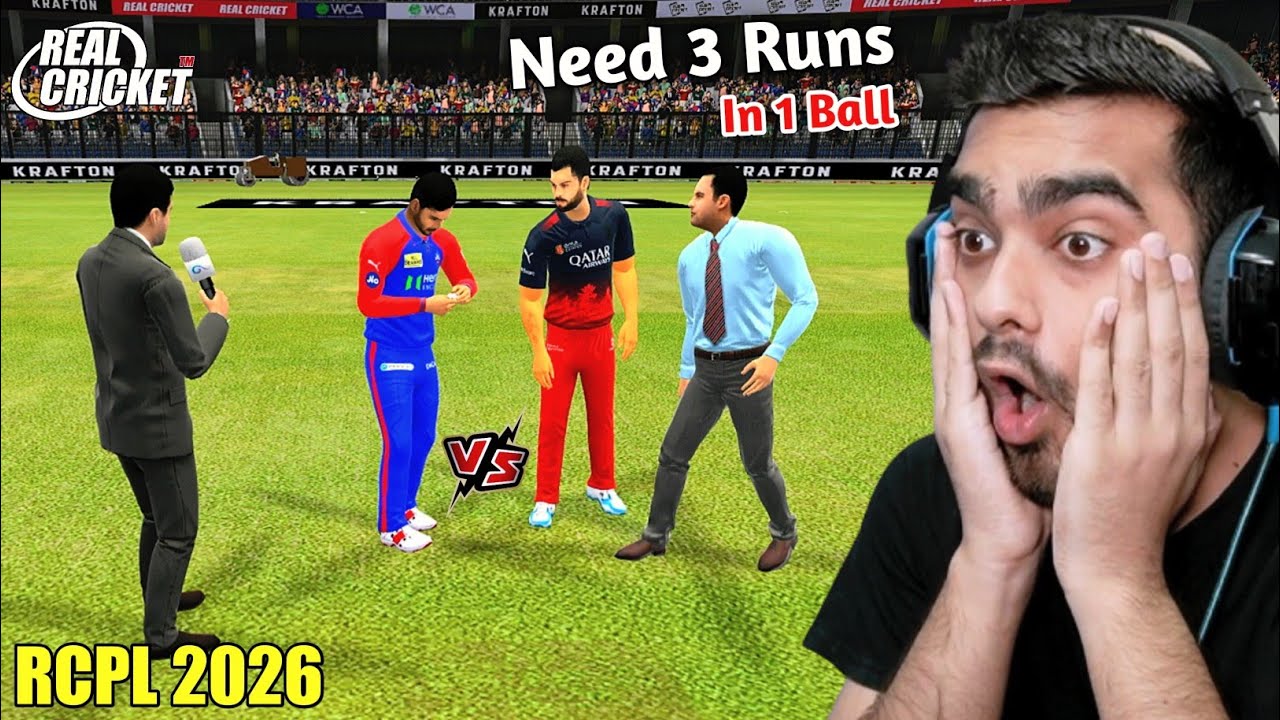 IPL Auction 2026! RCB Vs DC *Super Thriller* Real Cricket (Hardcore Mode)