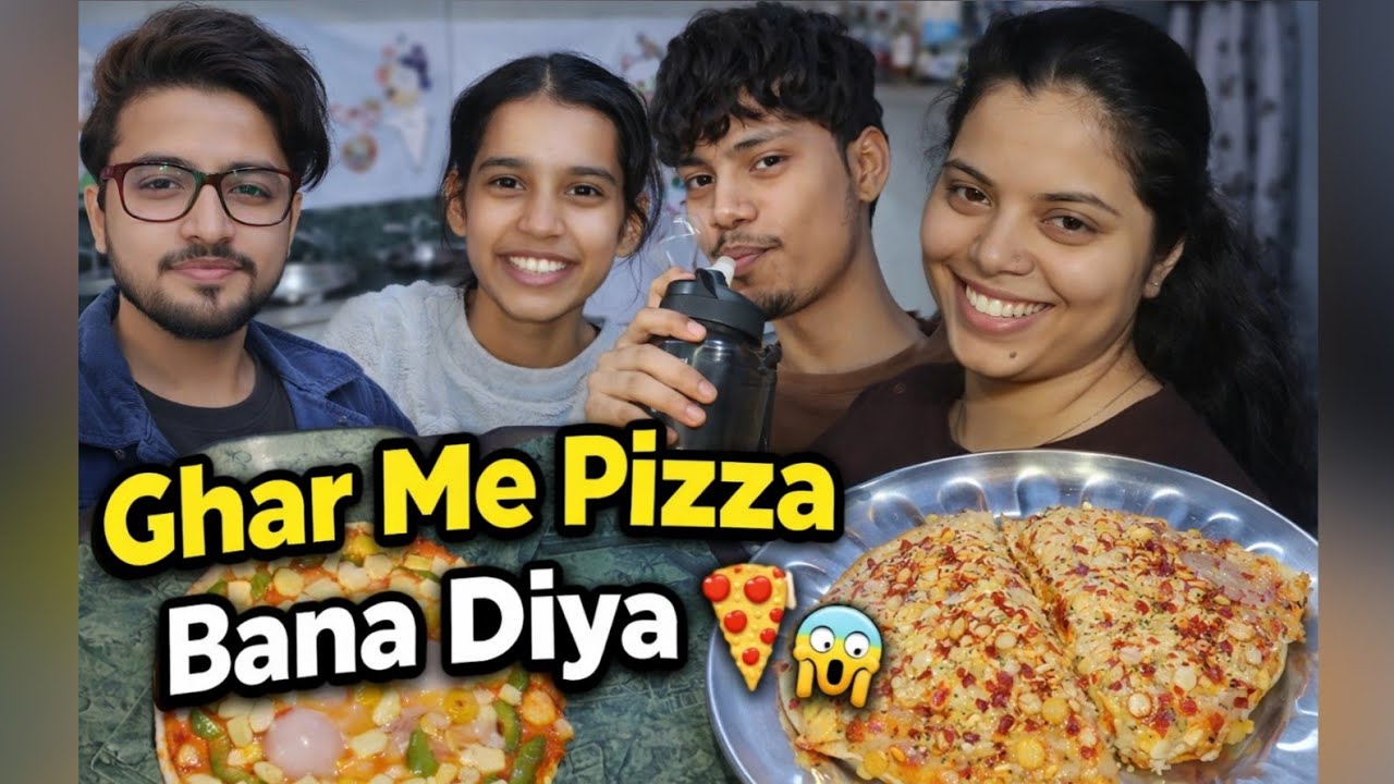 Ghar Me Pizza Bana Diya 😱 Result Ne Sabko Shock Kar Diya