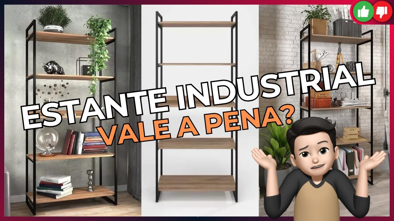 ESTANTE INDUSTRIAL COM 5 PRATELEIRAS - VALE A PENA? MINHA OPINI&Atilde;O E DETALHES