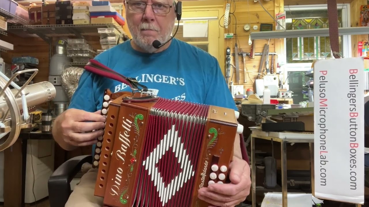 Dino Baffetti AD 3 voice button accordion #561 (sold)
