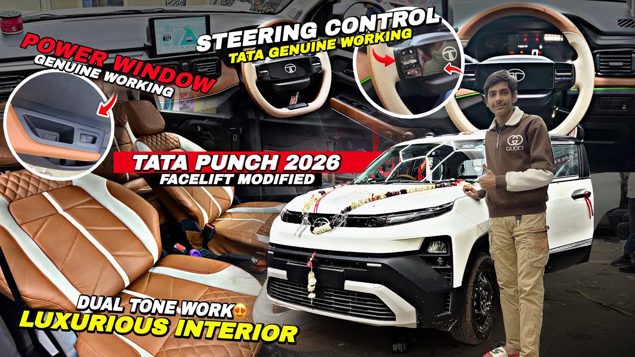 2026 TATA PUNCH FACELIFT BASE TO TOP MODIFICATION WITH PRICE✅TATA PUNCH FACELIFT MODIFIED✅TATA PUNCH