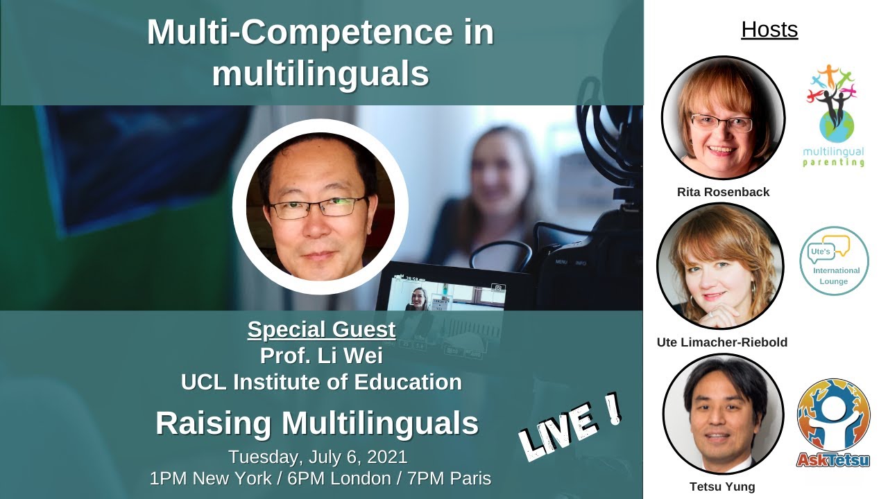 S25: Prof. Li Wei - Multi-Competence in multilinguals