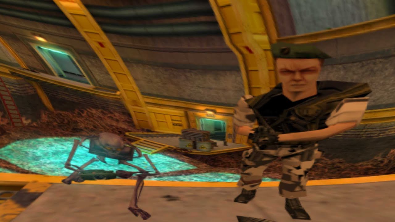 Playing HALF LIFE Deathmatch with the gangy!