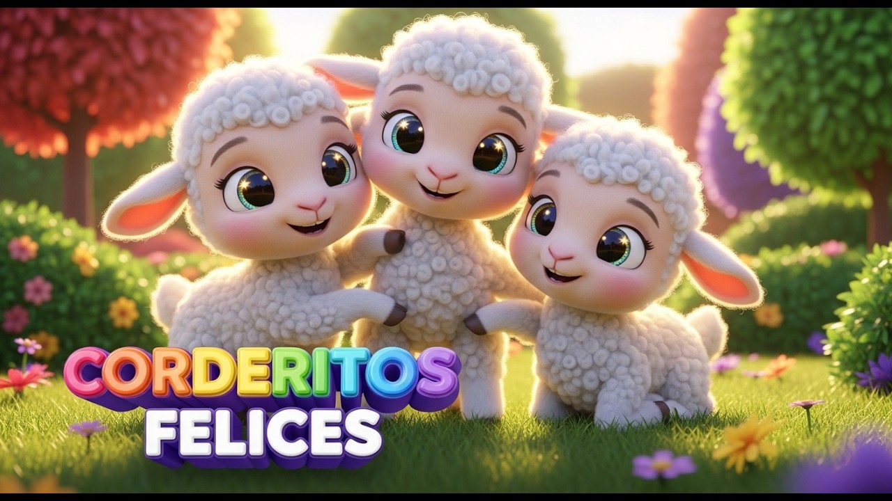 Tres Corderitos Juegan a Esconderse y Sal 🐑🎵 | Canciones infantiles divertidas | Baby Song Español