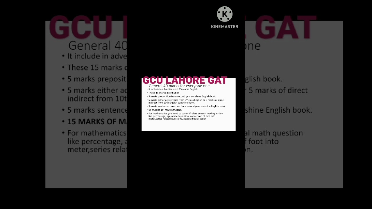 GCU LAHORE GAT PREPARATION|| #shortsyoutube #youtubeshorts#gcuniversity ,#gculahore