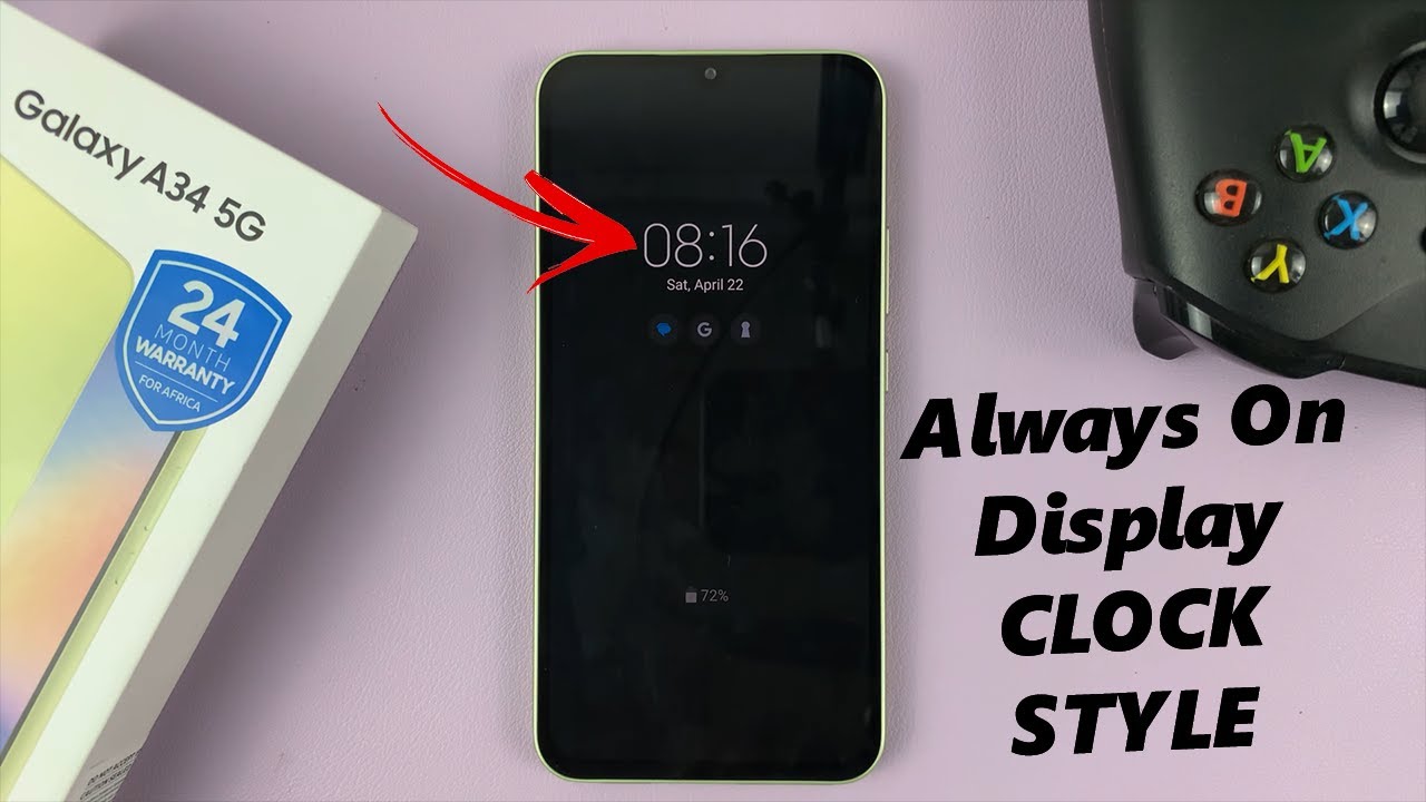 Как изменить стиль часов в режиме Always On Display &mdash; Samsung Galaxy A34 5G