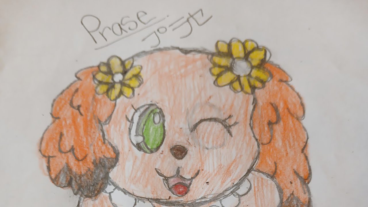 How to draw Prase(from jewelpet)#animeart #jewelpet #cute #shorts  #drawing 