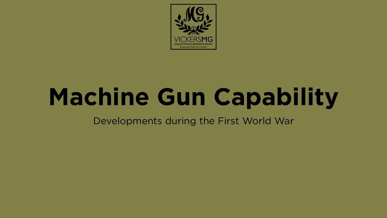 Возможности пулеметов: развитие в Первой мировой войне #VickersMG