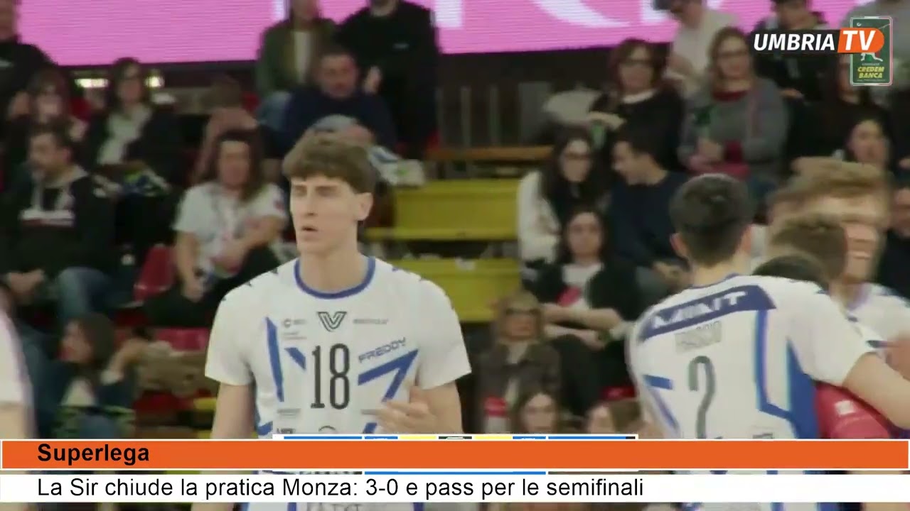 La Sir archivia la pratica Monza 3 0 e pass per le semifinali   Umbria TV