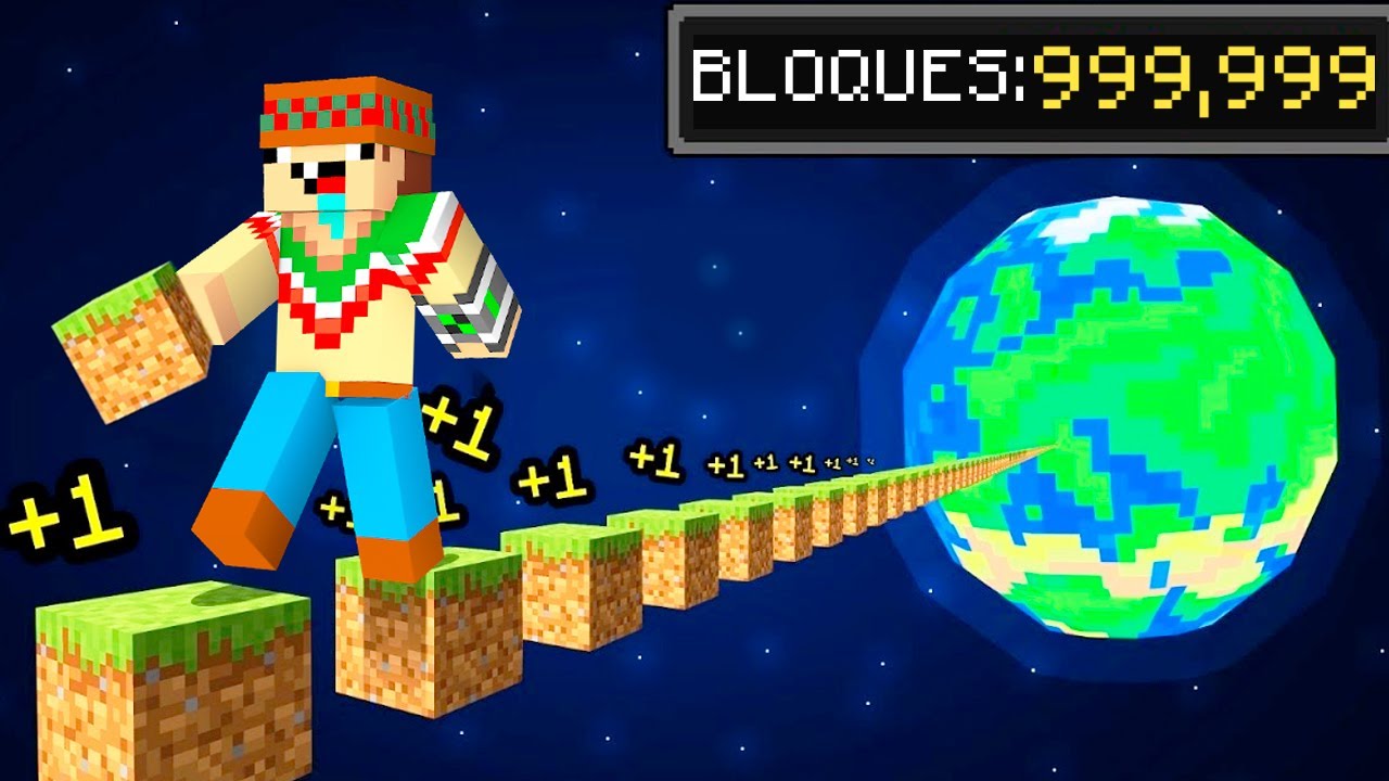 ¡Minecraft PERO viajé 1,000,000 de BLOQUES! 👟🚩🏁 SILVIOGAMER MINECRAFT PERO