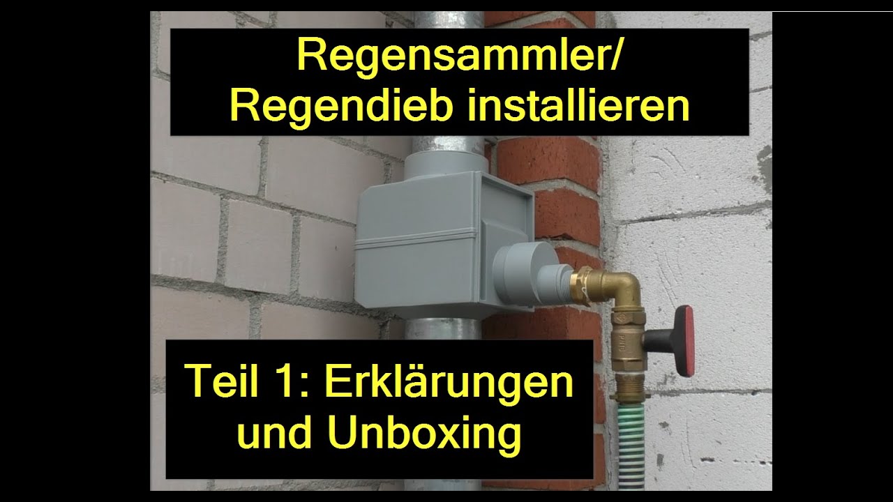 Regensammler ✅ Regendieb | Regenfilter | Fallrohrfilter einbauen installieren - T1 Erklärung #diy