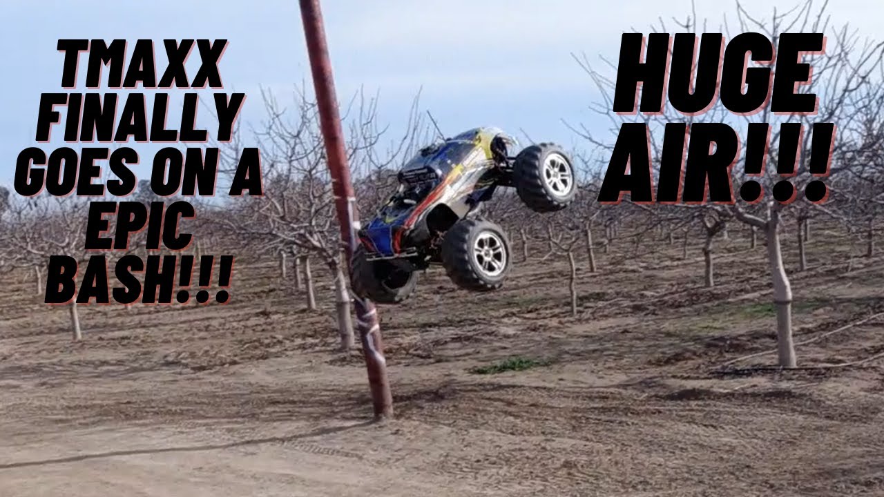 TMAXX 2.5 FINALLY goes on a EPIC BASH!!!! (MEGA AIR)