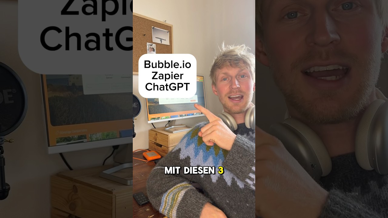 Eigene KI App bauen ohne Vorkenntnisse. Mit Nocode #ki #nocode #bubbleio #saas