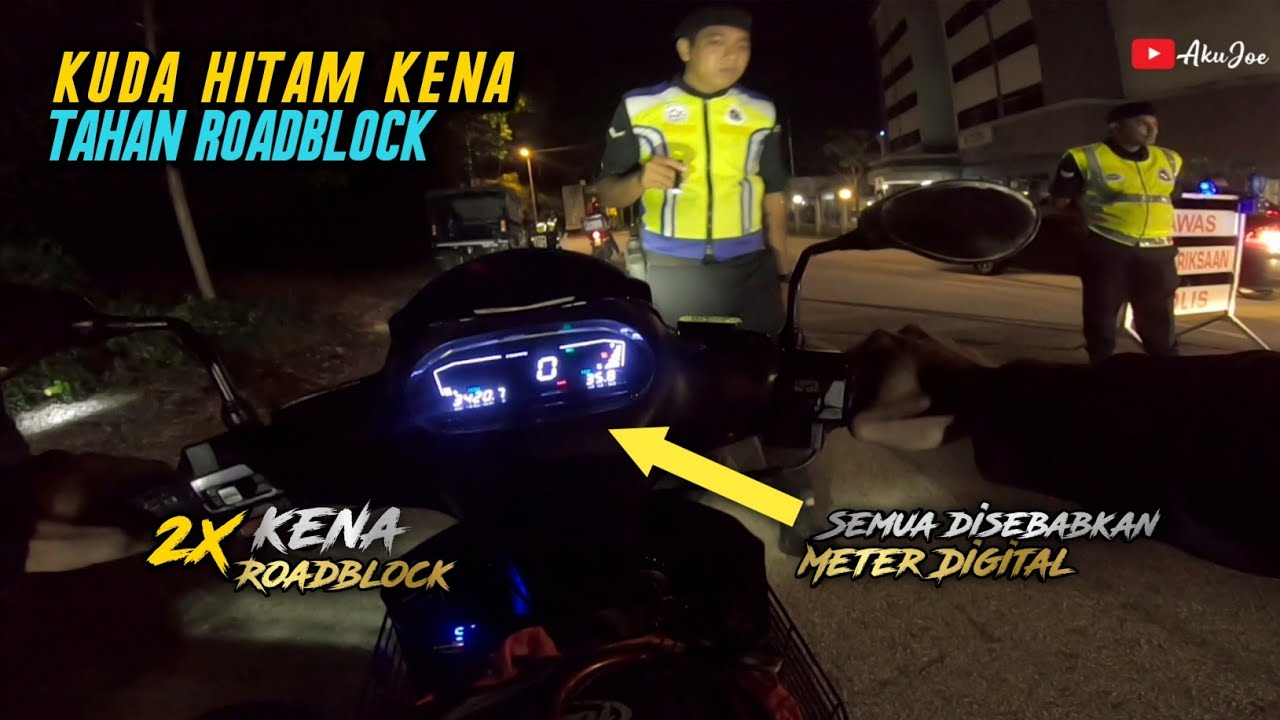 2x Kuda Hitam kena tahan RB 125zR @akujoe