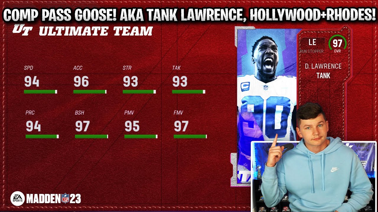 COMP PASS GOOSE! AKA DLAW, HOLLYWOOD, AND RHODES REVEALED! | MADDEN 23 ULTIMATE TEAM