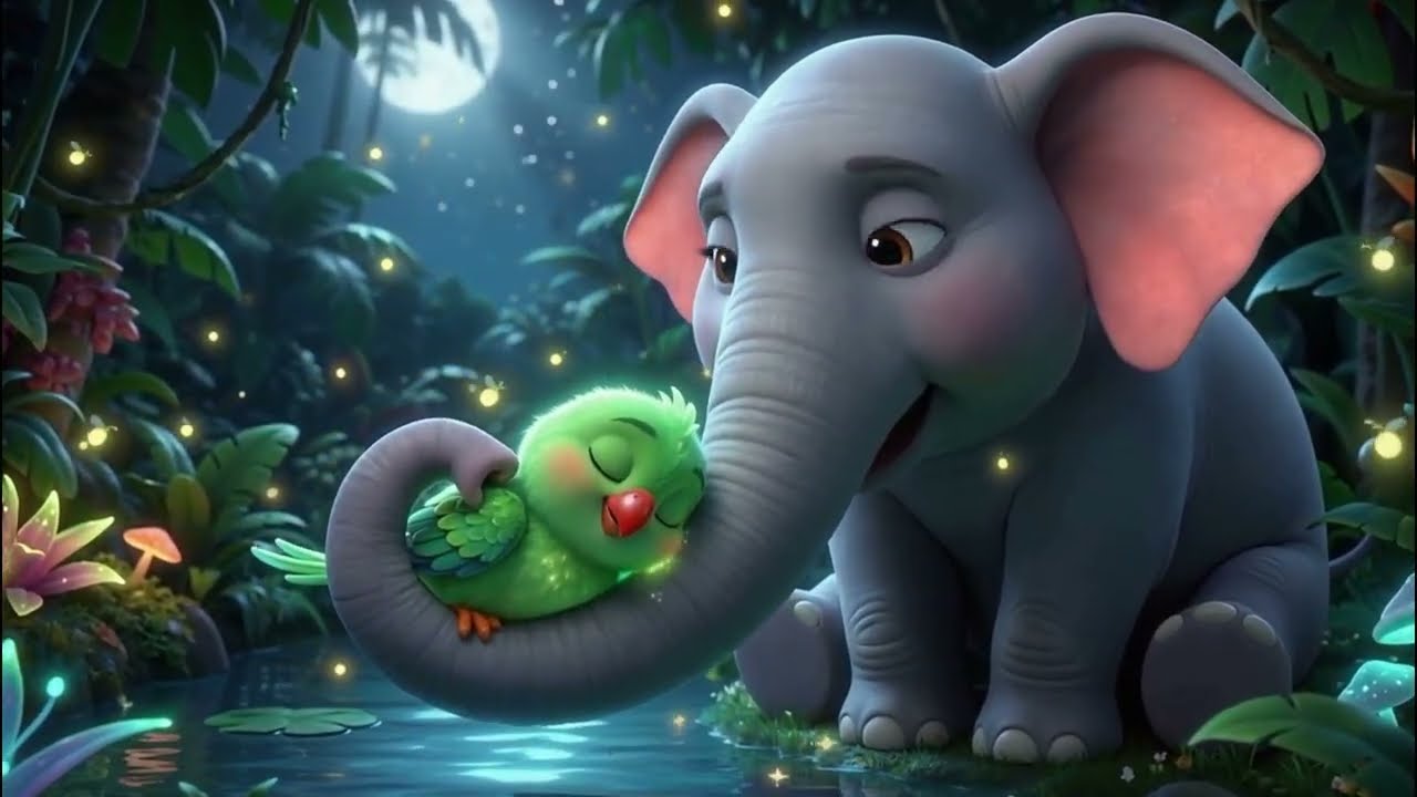 Magical Animal Adventure with Pippa the parakeet Nana the Elephant | Tiny Jataka Tales for Kids