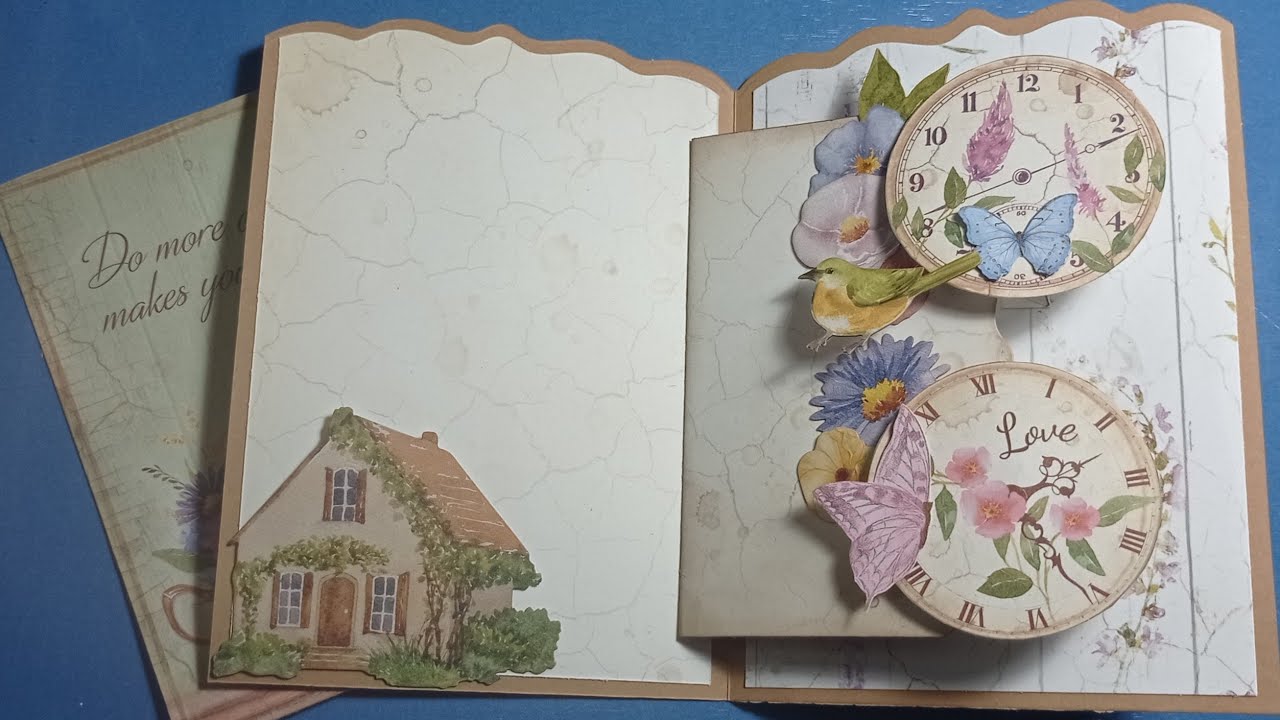 🏡Tarjeta doble pop up circular motion🏡