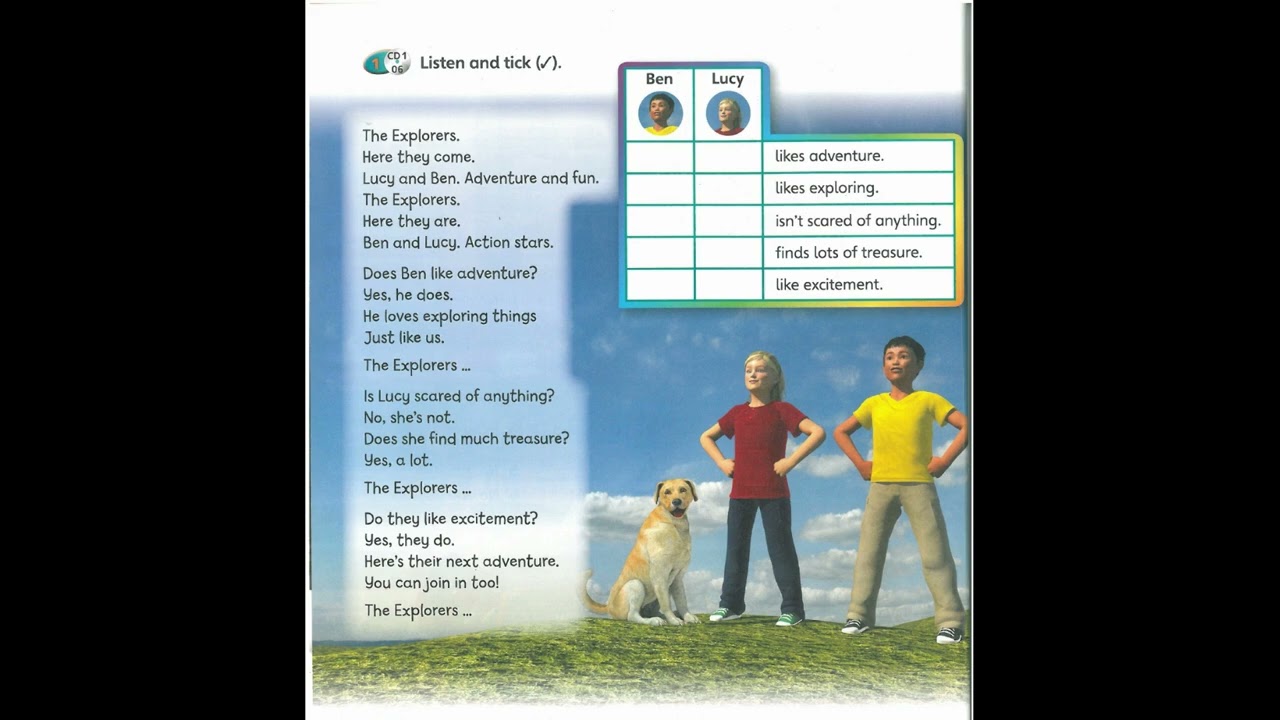 SUPER MINDS 4. Well done, Ben and Lucy! p.4, song