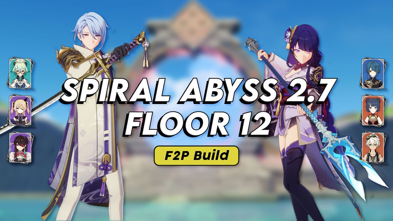 Ayato Taser & Raiden National F2P Build - Spiral Abyss 2.7 Floor 12 - 9 Stars | Genshin Impact